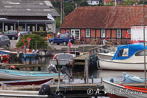 port w Mariager, Mariager Fjord, Jutlandia, Dania