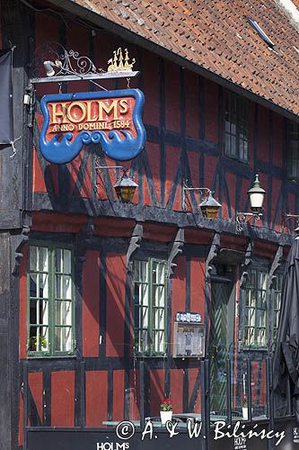 Zabytkowy dom, Middelfart na wyspie Fyn, Fionia, Mały Bełt, Dania