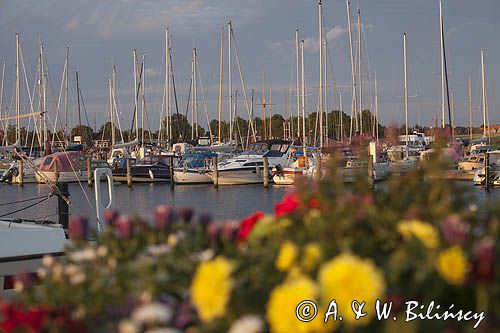 Middelfart Marina na wyspie Fyn, Fionia, Mały Bełt, Dania
