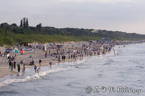 Międzyzdroje, plaża, Wyspa Wolin