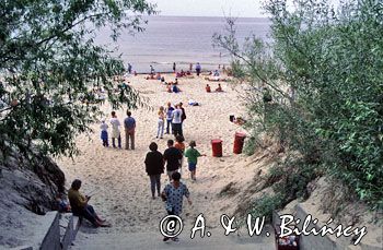 plaża w Międzyzdrojach, Wyspa Wolin