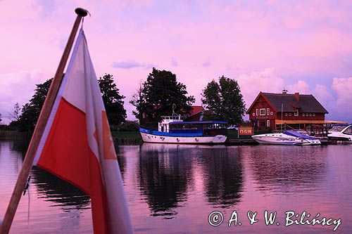 rzeka Minija dopływ rzeki Niemen, wieś Minge, Park Regionalny Delty Niemna, Litwa Minge village, Minija river, Nemunas Delta, Lithuania