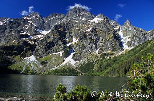 Tatry Morskie Oko, Mięguszowiecki Szczyt Czarny, Mięguszowiecka Przełęcz pod Chłopkiem, Mięguszowiecki Szczyt Pośredni, MIęguszowiecki Szczyt, Cubryna, Mnich