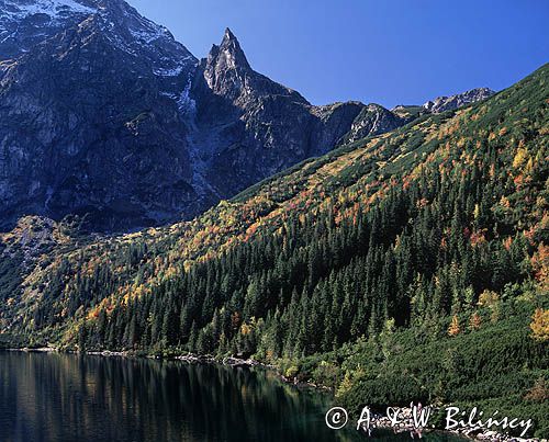 Tatry, widok na Morskie Oko, Mnich