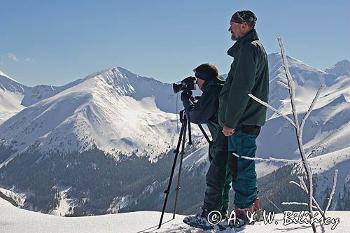 zima, skitouring w Tatrach, my na Bobrowcu, Tatrzański Park Narodowy