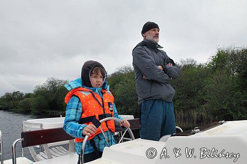 sterowanie, Penichette 1165 FB, na rzece Boyle, rejon Górnej Shannon, Irlandia