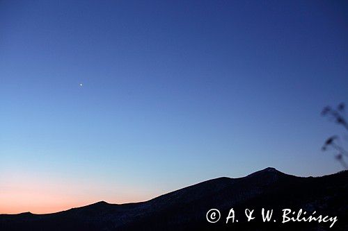 przed świtem, Bukowe Berdo, Bieszczady