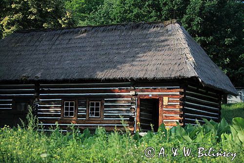 Muzeum - Nadwiślański Park Etnograficzny w Wygiełzowie, Lipowcu, stodoła ze Staniątek