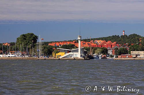 port w Nidzie na Mierzei Kurońskiej, Zalew Kuroński, Neringa, Litwa Nida harbour, Curonian Spit, Curonian Lagoon, Neringa, Lithuania