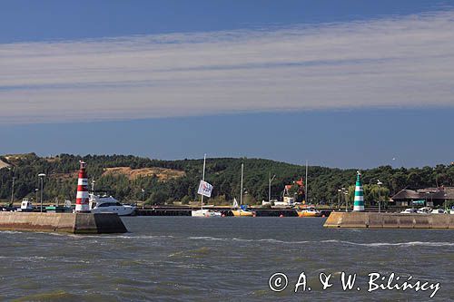 port w Nidzie na Mierzei Kurońskiej, Zalew Kuroński, Neringa, Litwa Nida harbour, Curonian Spit, Curonian Lagoon, Neringa, Lithuania