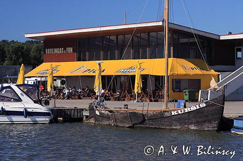 port w Nidzie na Mierzei Kurońskiej, Zalew Kuroński, Neringa, Litwa Nida harbour, Curonian Spit, Curonian Lagoon, Neringa, Lithuania