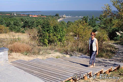 na Parnidzio Kopa w Nidzie na Mierzei Kurońskiej, Zalew Kuroński, Neringa, Litwa Nida village, Curonian Spit, Curonian Lagoon, Neringa, Lithuania