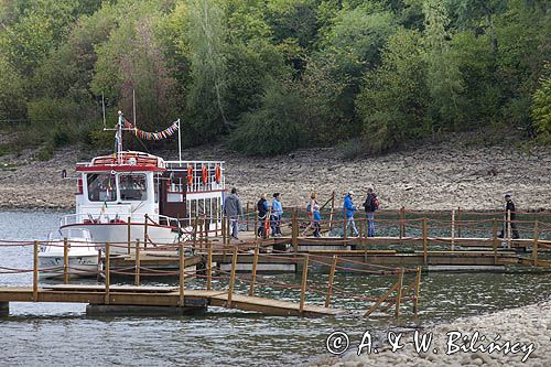 Zalew Czorsztyński, Pieniny, przystań Białej Floty w Niedzicy