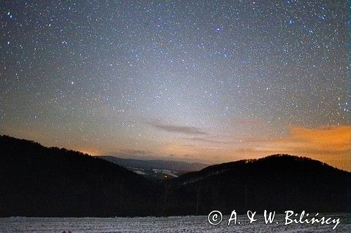 gwiezdne niebo,Bieszczady