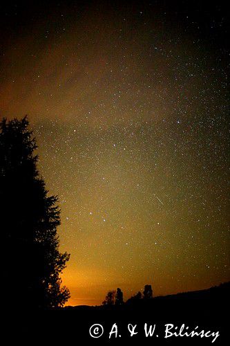 mleczna droga, gwiezdne niebo, Bieszczady