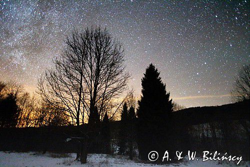 gwiezdne niebo, Bieszczady