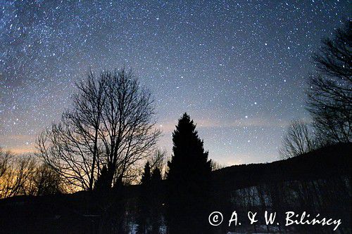 gwiezdne niebo, Bieszczady