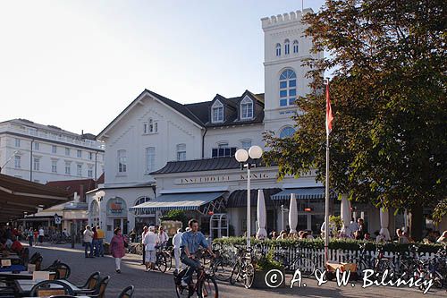 Hotel w Norderney na wyspie Norderney, Wyspy Wschodnio-Fryzyjskie, Waddenzee, Niemcy, Morze Wattowe