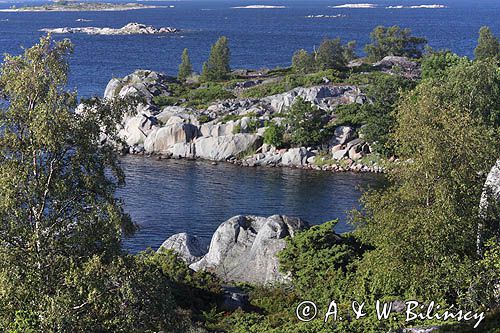 w archipelagu Norrpada, szkiery koło Sztokholmu, Szwecja Norrpada, Stockholm skierries, Stockholm Archipelago, Sweden