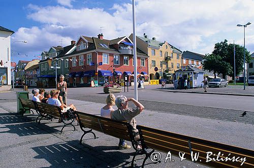 Rynek Borgholm, Olandia, Wyspa Oland, Szwecja