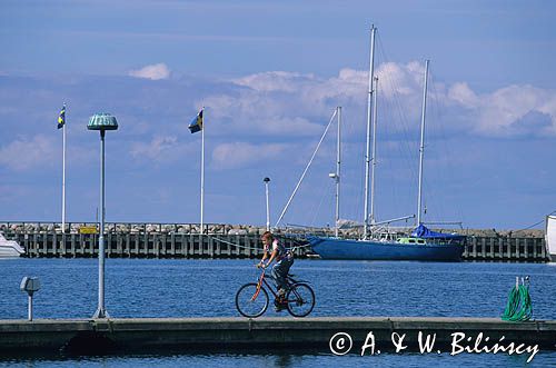 Borgholm, port Olandia, wyspa Oland, Szwecja