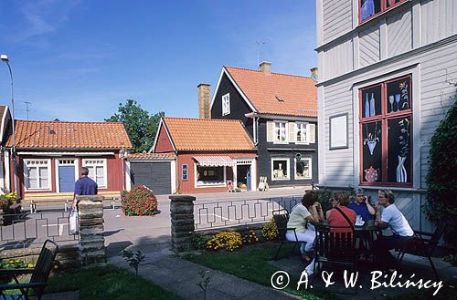 Centrum Borgholmu, Olandia, Wyspa Oland, Szwecja