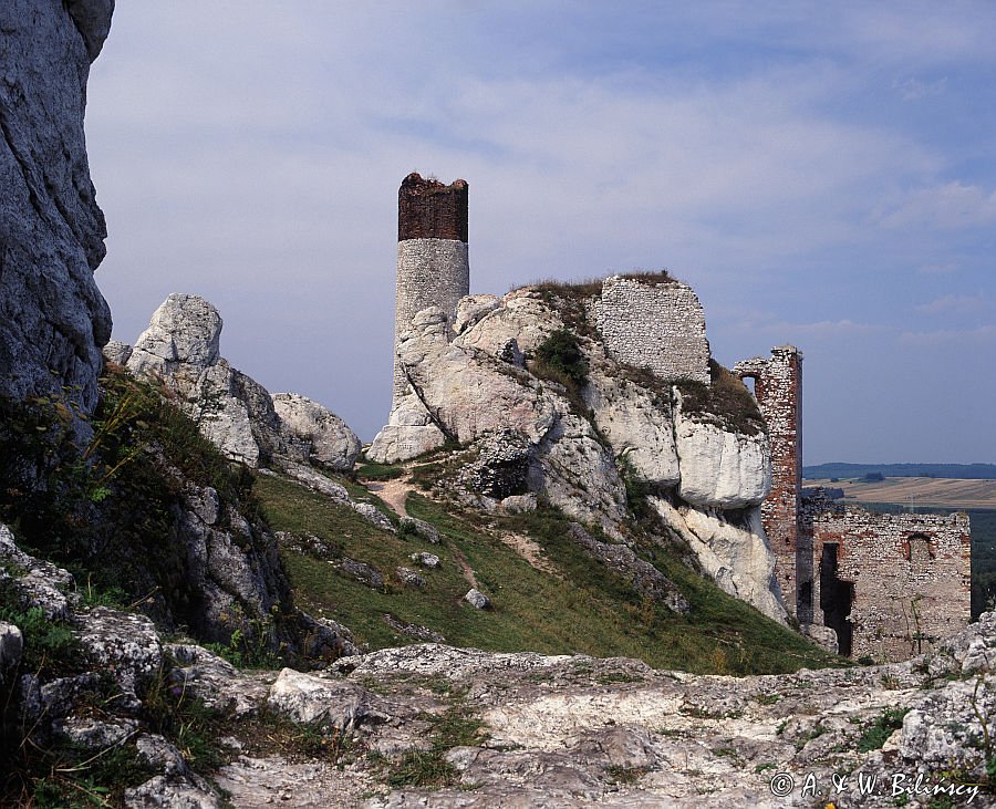 Olsztyn, ruiny zamku, Jura Krakowsko-Częstochowska, Szlak Orlich Gniazd