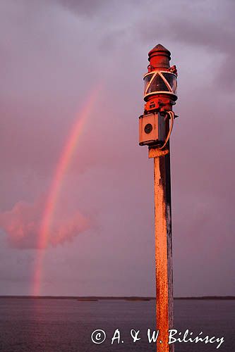 tęcza, port Orissaare, wyspa Sarema, Saaremaa, Estonia rainbow, Orissaare harbour, Saaremaa Island, Estonia