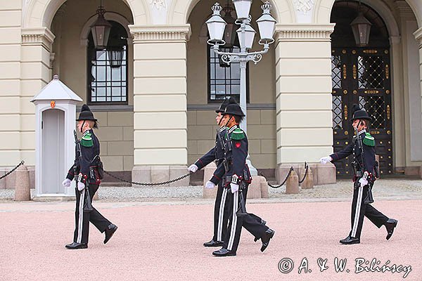 Pałac Królewski w Oslo, zmiana warty, Południowa Norwegia