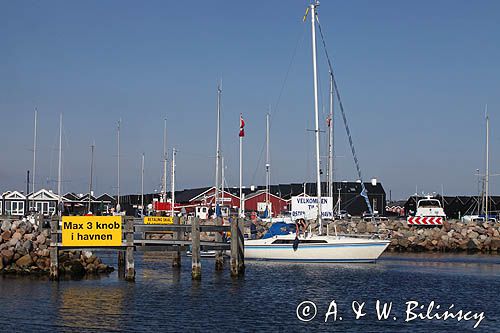 Marina, port jachtowy w Oster Hurup, Jutlandia, Kattegat, Dania
