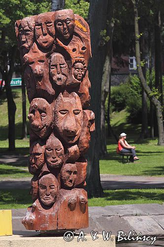 Ostróda, rzeźba, park