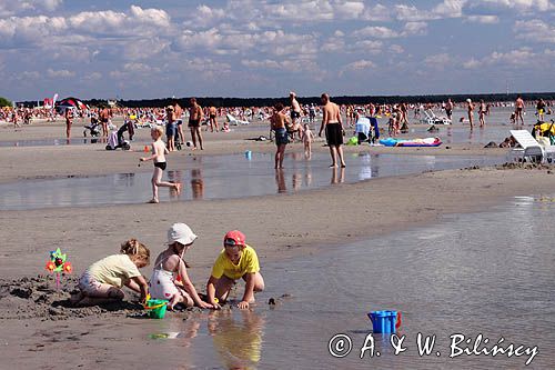 plaża w Parnu, Parnawa, Estonia a beach in Parnu, Estonia