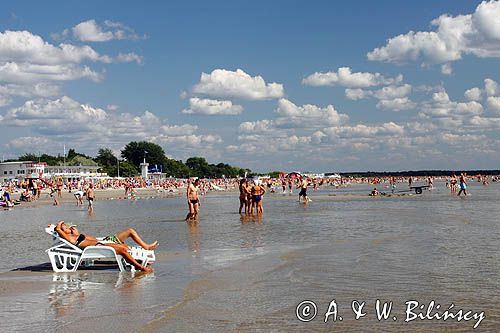 plaża w Parnu, Parnawa, Estonia a beach in Parnu, Estonia