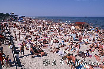 plaża w Łebie