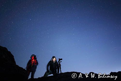 Fotografowanie nocnego nieba na Połoninie Wetlińskiej, Bieszczady