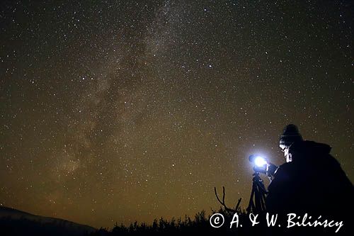 Fotografowanie nocnego nieba, Droga Mleczna, Bieszczady