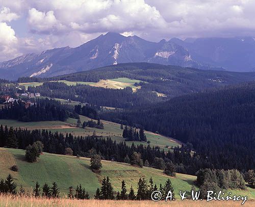 Podhale i Tatry, widok z Gliczarowa