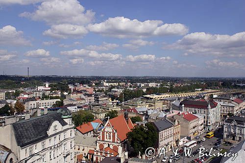 Przemyśl, panorama z Wieży Zegarowej