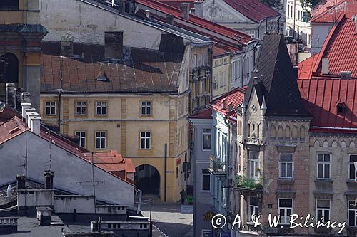 Przemyśl, Starówka, kamienice, panorama z Wieży Zegarowej