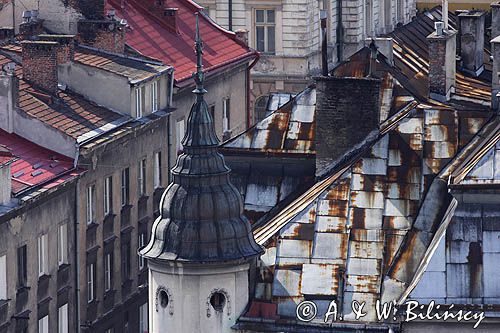 Przemyśl, Starówka, kamienice, widok z Wieży Zegarowej
