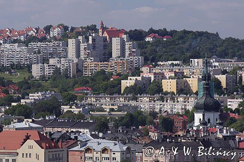 Przemyśl, Zasanie i Kazanów, panorama z Wieży Zegarowej