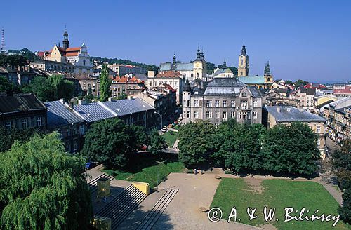 Przemyśl panorama Starego Miasta z Wieży Zegarowej