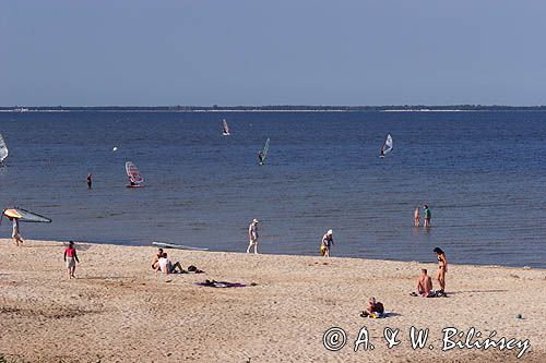 Puck plaża nad Zatoką Pucką dziecko, dwa i pół tygodnia