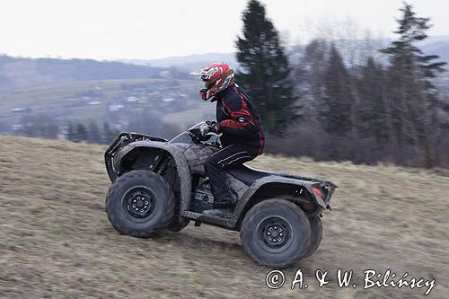 jazda na quadzie, okolice Rabki