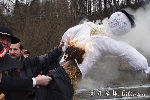 palenie Judasza przed utopieniem, Rabka, Wielka Sobota