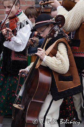 Rabka, góralska orkiestra, Niedziela Palmowa, kościół pw św Marii Magdaleny