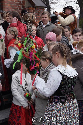 Rabka, palmy wielkanocne, Niedziela Palmowa, kościół pw św Marii Magdaleny