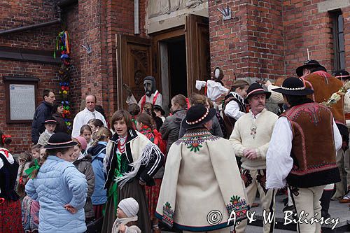 Rabka, palmy wielkanocne, Niedziela Palmowa, kościół pw św Marii Magdaleny