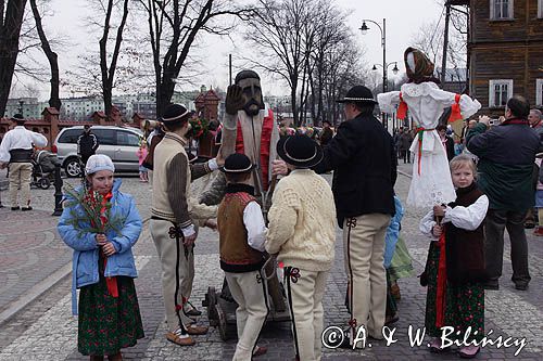 Rabka, palmy wielkanocne, Niedziela Palmowa, kościół pw św Marii Magdaleny
