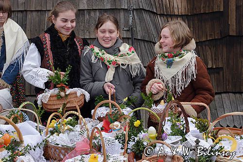 góralki ze święconką, Rabka, Wielka Sobota, święcenie pokarmów